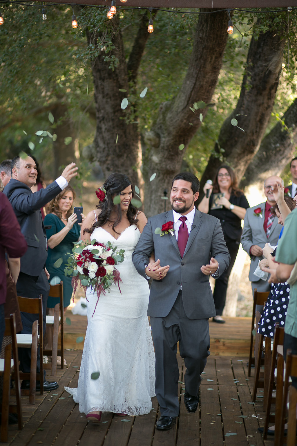 Romantic wedding at Highland Oaks Ranch by Murrieta wedding officiant Let's Get Married by Marie