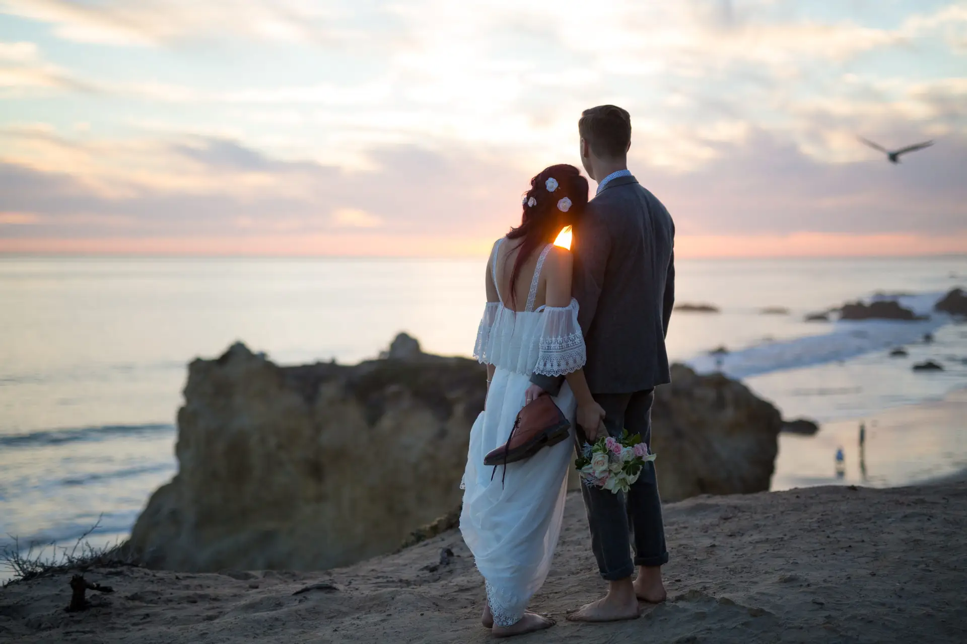 Let's Get Married by Marie Malibu Beach Los Angeles Elopement