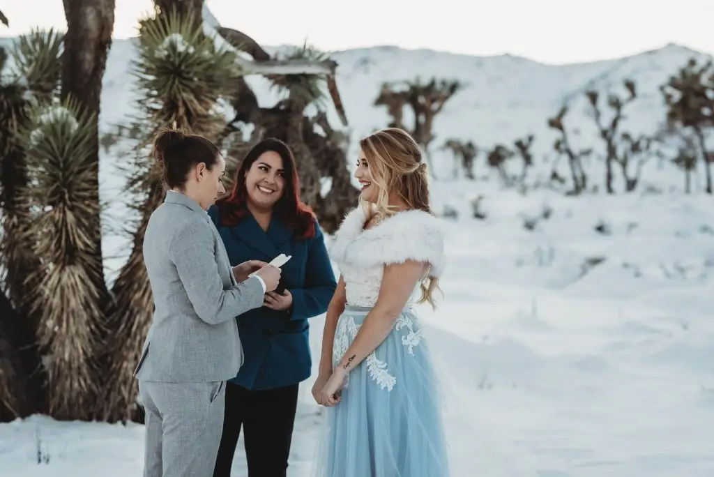Let's Get Married by Marie performs a queer elopement in Joshua Tree