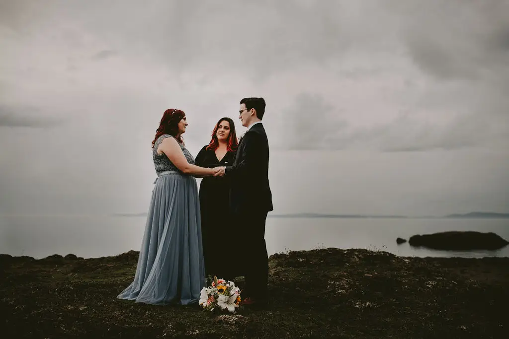Let's Get Married by Marie performs Pacific Northwest elopement packages