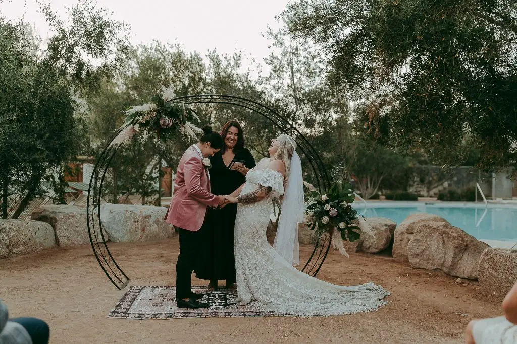 Palm Springs wedding officiant Let's Get Married by Marie