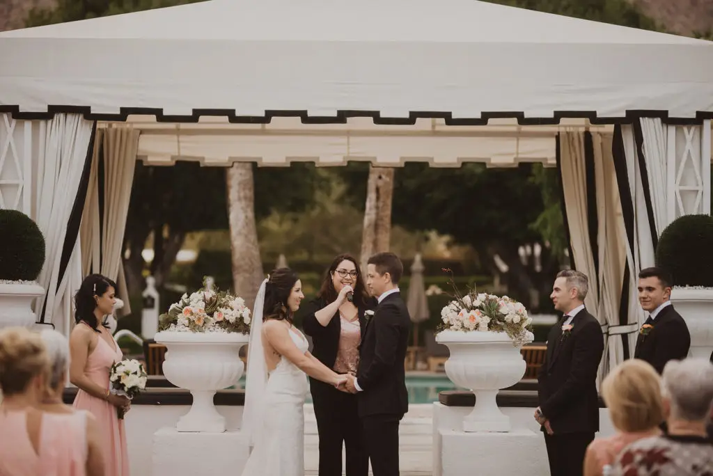 Palm Springs wedding officiant Let's Get Married by Marie at The Avalon