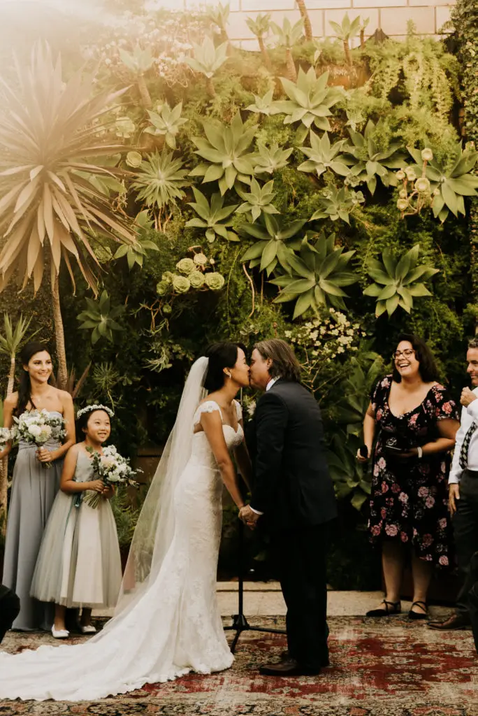 Los Angeles wedding officiant at Smog Shoppe, Let's Get Married by Marie