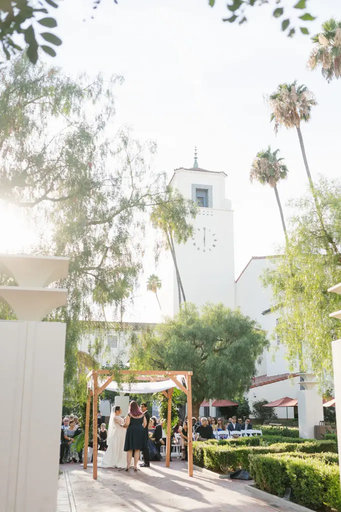 Los Angeles wedding officiant Let's Get Married by Marie at LA Union Station