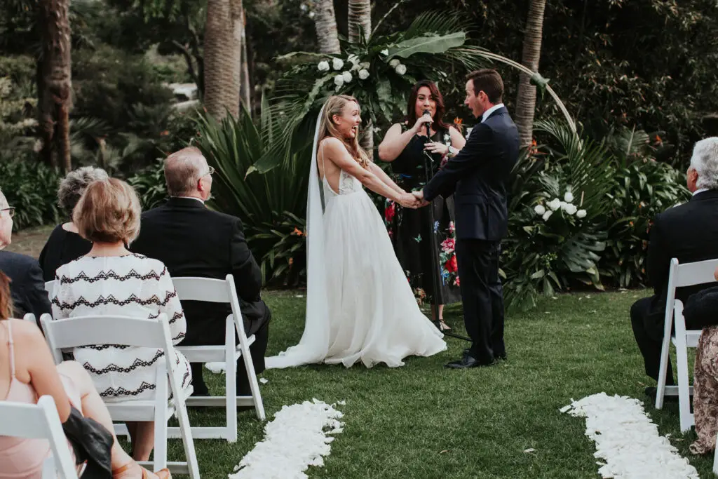Let's Get Married by Marie pronounces a couple married at their Santa Barbara Zoo wedding